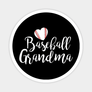 Baseball Grandma Shirt Mothers Magnet